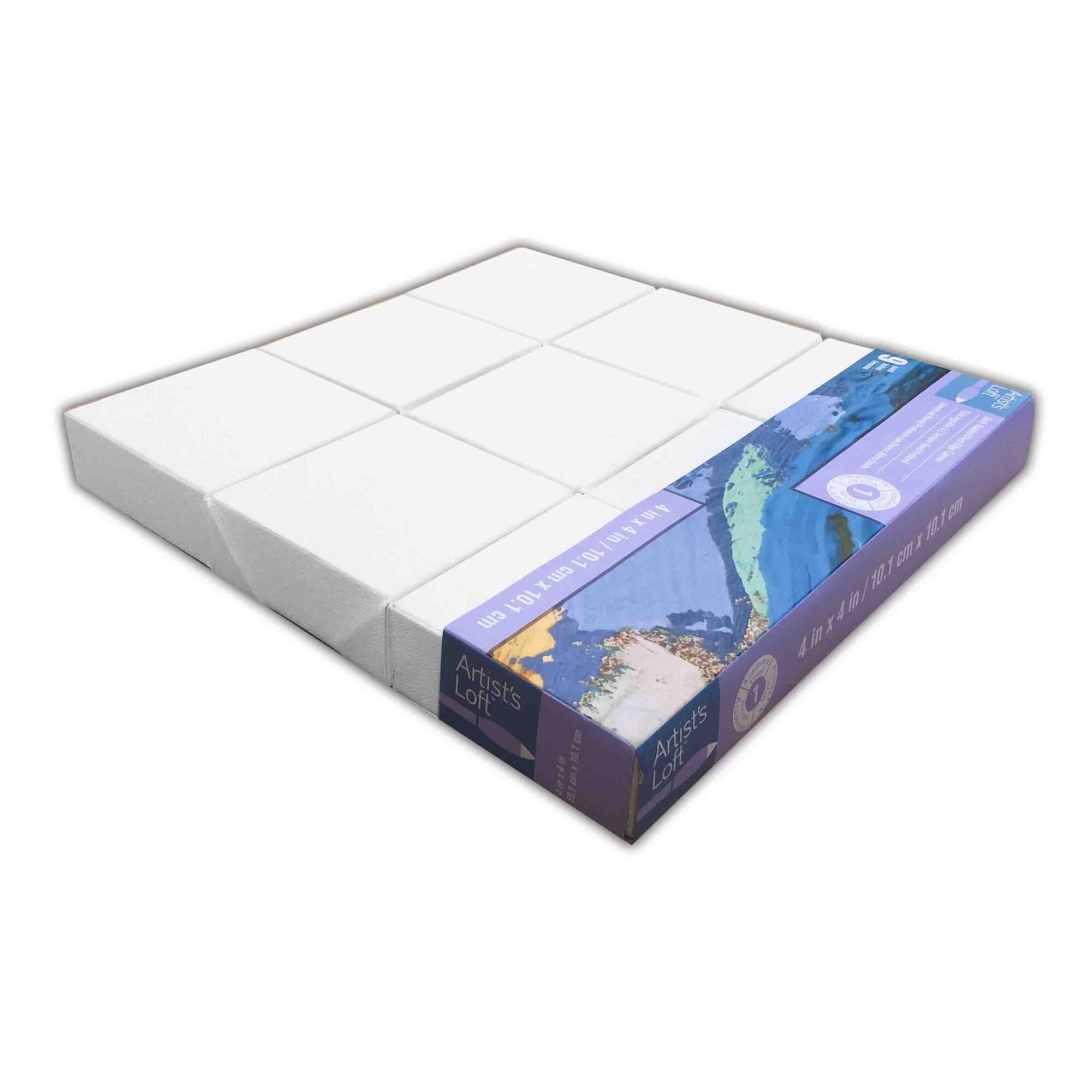 6 Packs: 9 ct. (54 total) Level 1 4" x 4" Deco Canvas Pack by Artist's Loft®